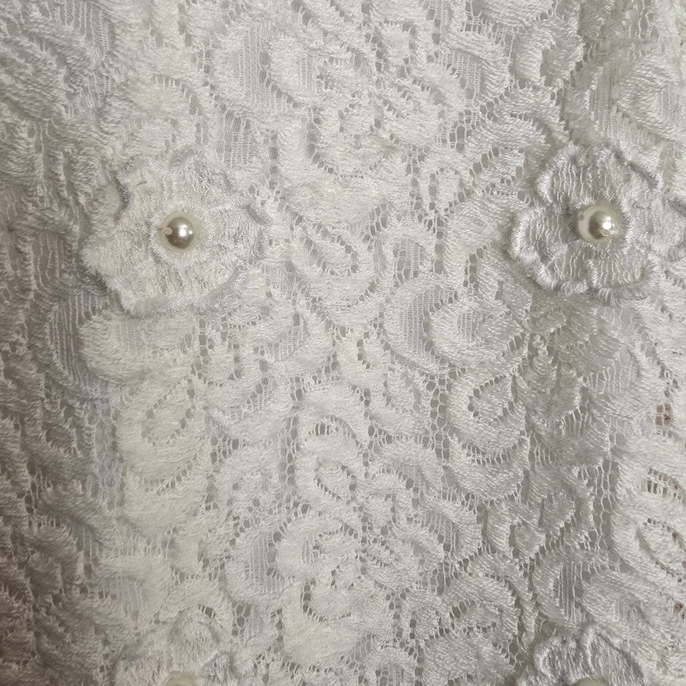Chloe Ivory Floral Lace Kids Dress Size 4 - Picture 3 of 5